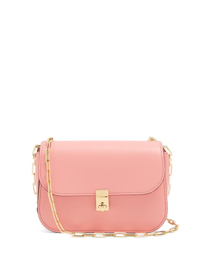 Valentino Link-chain Leather Cross-body Bag