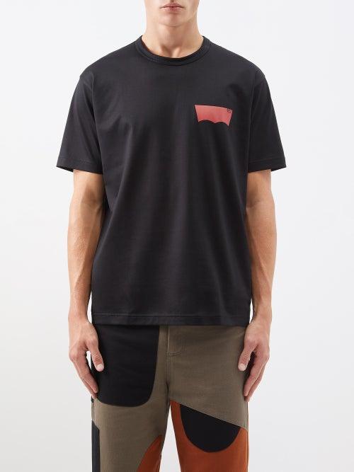 Junya Watanabe - X Levi's Cotton-jersey T-shirt - Mens - Black