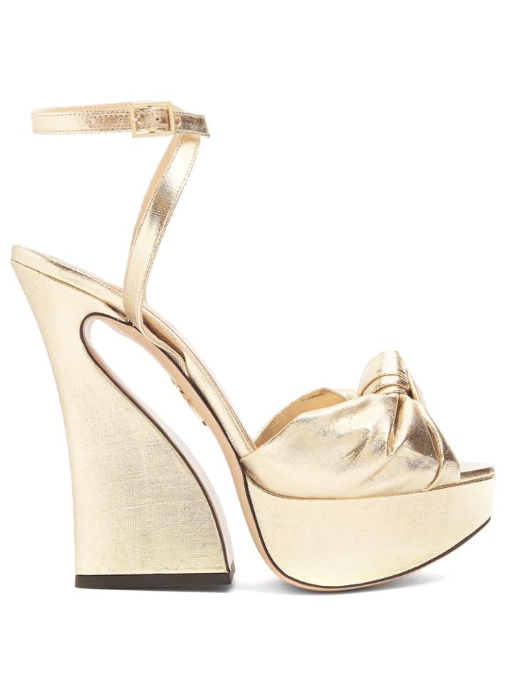 Charlotte Olympia Vreeland Lam Sandals