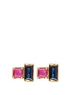 Loren Stewart Ruby & Sapphire Earrings
