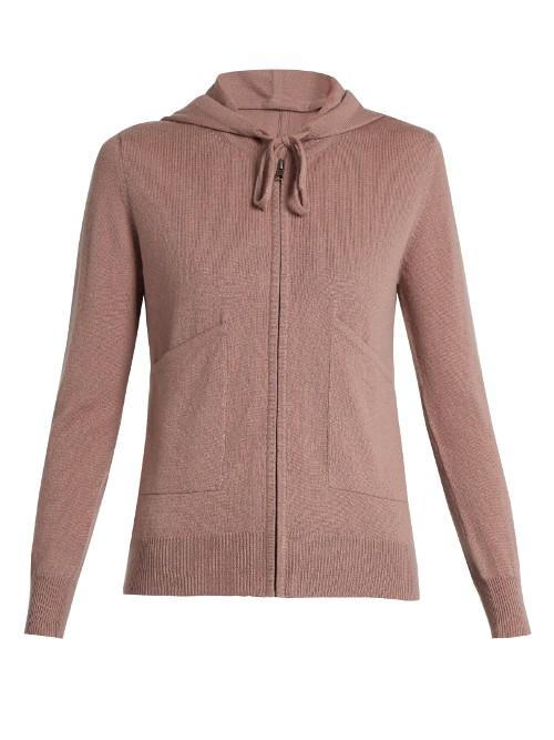 Pepper & Mayne Zip-up Cashmere Hooded Sweater