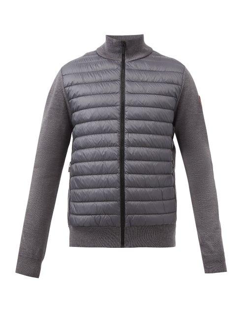 Canada Goose - Hybridge Quilted-shell And Wool Down Jacket - Mens - Grey