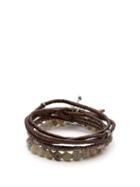 Matchesfashion.com M Cohen - The Create Stack Ii Bead Embellished Bracelet - Mens - Grey