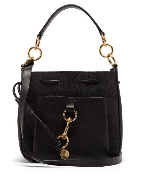 Matchesfashion.com See By Chlo - Tony Medium Leather Bucket Bag - Womens - Black