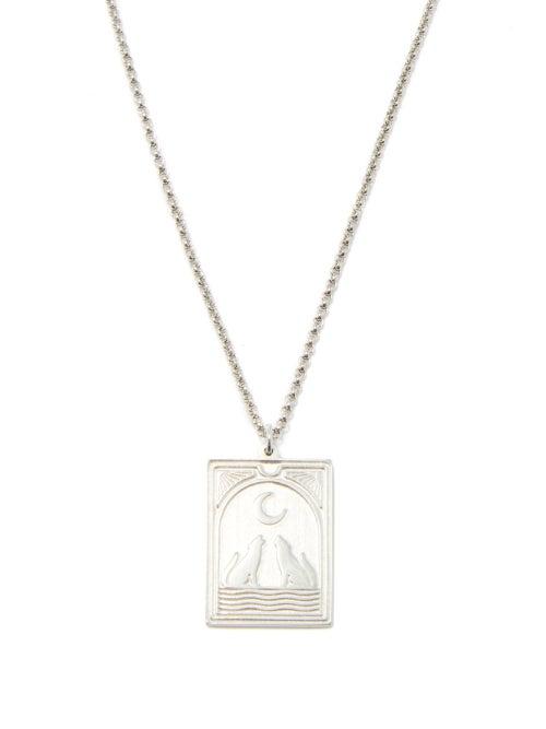 Tom Wood - Tarot Moon Sterling Silver Necklace - Mens - Silver