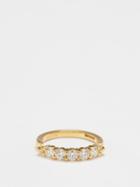 Melissa Kaye - Lenox Diamond & 18kt Gold Pinky Ring - Womens - Gold Multi
