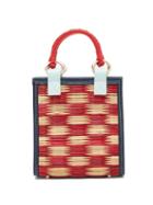 Matchesfashion.com Heimat Atlantica - G Reed And Leather Cross-body Tote Bag - Womens - Red Multi