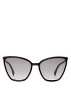 Matchesfashion.com Fendi - Baguette Cat-eye Acetate Sunglasses - Womens - Black