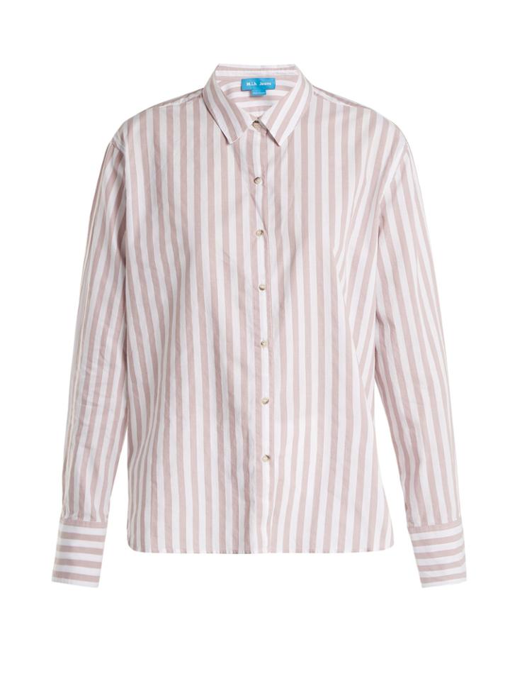 M.i.h Jeans Mini Striped Cotton Shirt