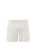Matchesfashion.com Onia - Moe Linen-poplin Shorts - Mens - Grey