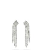 Matchesfashion.com Gucci - Crystal-embellished Drop Clip Earrings - Womens - Crystal