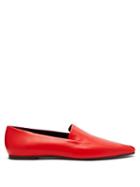 Matchesfashion.com The Row - Minimal Leather Loafers - Womens - Red