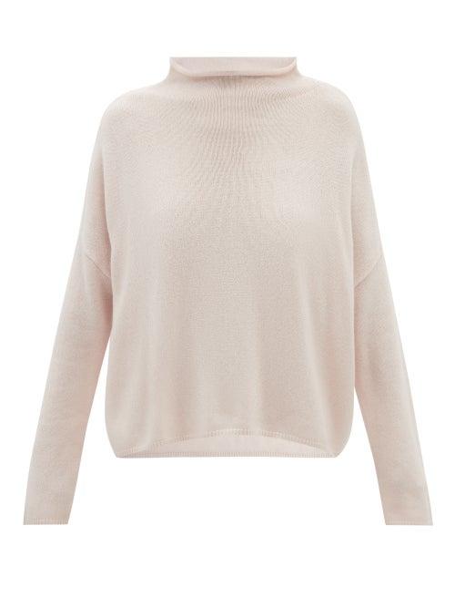 Lisa Yang - Sandy High-neck Cashmere Sweater - Womens - Light Pink