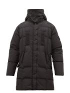Matchesfashion.com Stone Island - Hooded Quilted Down Filled Coat - Mens - Black