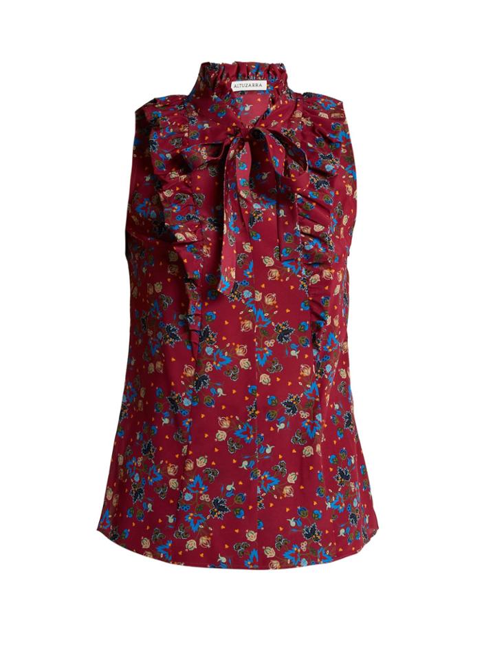 Altuzarra Choukri Floral-print Top