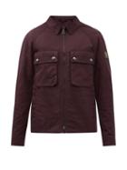 Belstaff - Hedger Flap-pocket Waxed-cotton Jacket - Mens - Purple