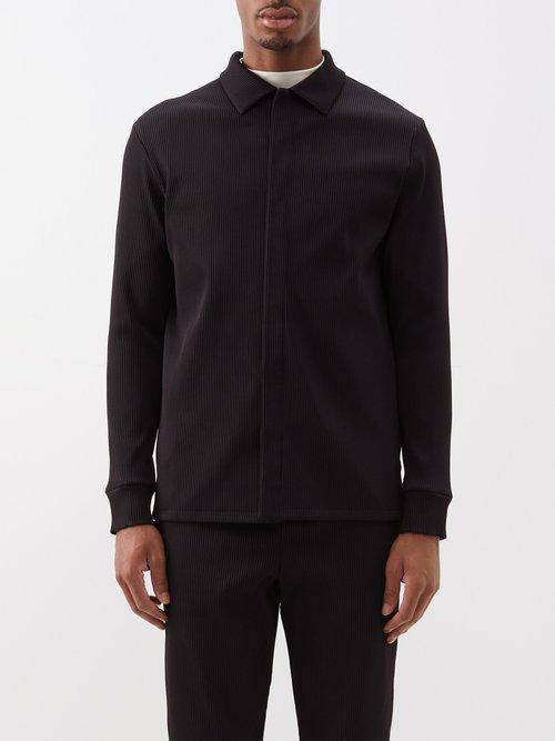 Jacques - Mindful Movement Ribbed-jersey Jacket - Mens - Black