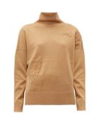 Matchesfashion.com Altuzarra - Bromley Bird Embroidered Wool Blend Sweater - Womens - Tan