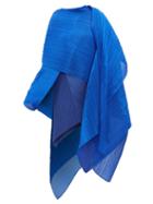 Matchesfashion.com Pleats Please Issey Miyake - Madame T Pleated Scarf - Womens - Blue