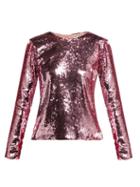 Matchesfashion.com Racil - Judy Sequined Top - Womens - Pink