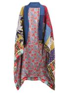 Matchesfashion.com Etro - Patchwork Knitted Reversible Blanket Coat - Womens - Red Multi