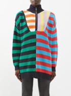 Staud - Hampton Striped Cotton-blend Sweater - Womens - Multi