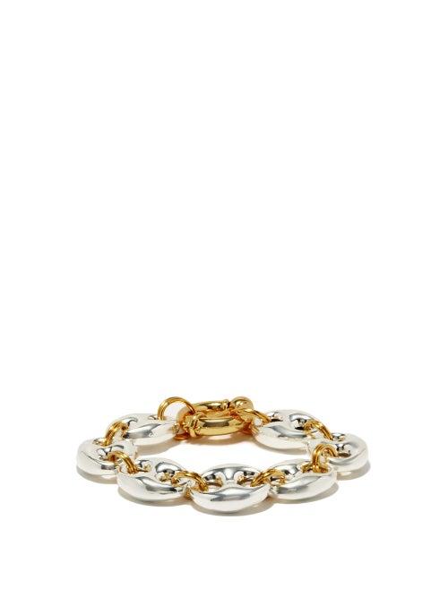 Matchesfashion.com Timeless Pearly - Coffee Bean 24kt Gold-plated Bracelet - Womens - Silver Gold