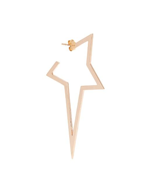 Diane Kordas Rose And Black-gold Star Earring