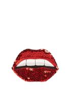 Huda Al Nuaimi Sequin-embellished Lips Brooch