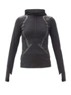 Matchesfashion.com Adidas By Stella Mccartney - Truepace Logo-print Hooded Top - Womens - Black