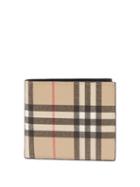 Burberry - Vintage-check Canvas Bi-fold Wallet - Mens - Beige Multi