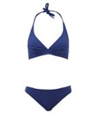 Matchesfashion.com Eres - Gang Scarlet Halterneck Bikini - Womens - Blue
