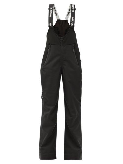 Matchesfashion.com Holden - Sadie Bib And Braces Soft-shell Ski Trousers - Womens - Black