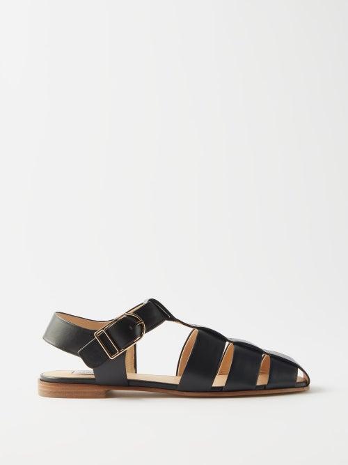 Gabriela Hearst - Lynn Leather Sandals - Womens - Black