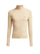 Matchesfashion.com See By Chlo - Bisous Roll Neck Cotton Blend Sweater - Womens - Ivory