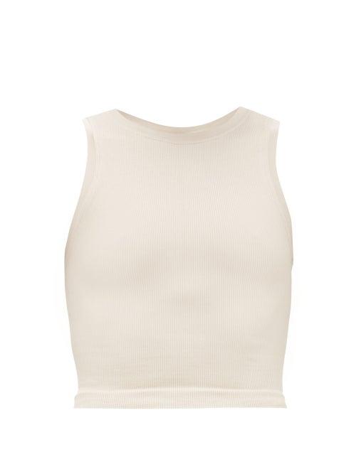 Matchesfashion.com Prism - Luminous Ribbed Tank Top - Womens - Beige