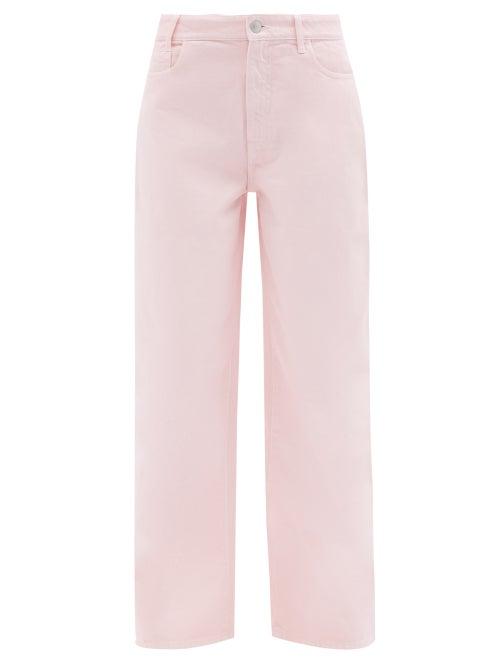 Raf Simons - Wide-leg Jeans - Womens - Light Pink