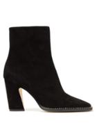 Matchesfashion.com Jimmy Choo - Marvin 85 Crystal Embellished Suede Boots - Womens - Black