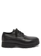 Jil Sander - Toe-cap Leather Derby Shoes - Mens - Black