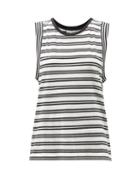 Matchesfashion.com The Upside - Kabuki Striped Cotton-jersey Tank Top - Womens - White Multi