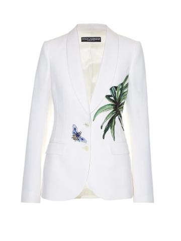 Dolce & Gabbana Kenzia Leaf-appliqu Single-breasted Jacket