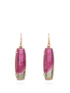 Matchesfashion.com Irene Neuwirth - Watermelon Tourmaline & 18kt Gold Earrings - Womens - Pink