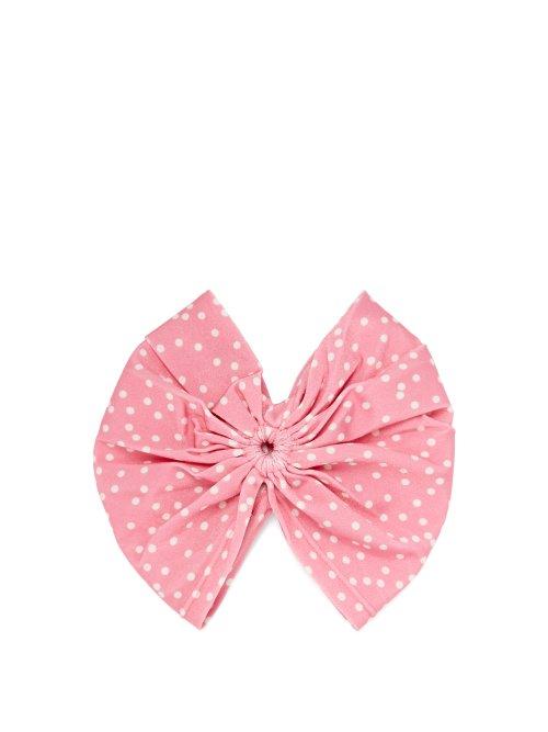 Matchesfashion.com Adriana Degreas - Mille Punti Polka Dot Headband - Womens - Pink White