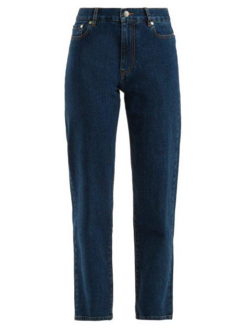 Matchesfashion.com Joseph - Taren High Rise Straight Leg Jeans - Womens - Blue