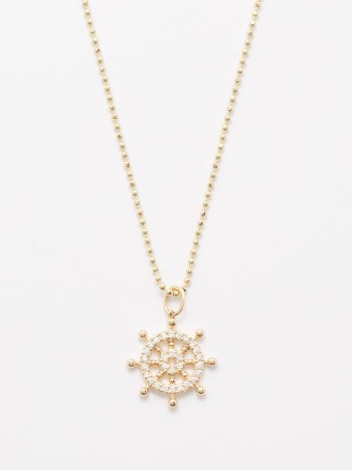 Sydney Evan - Helm Diamond & 14kt Gold Necklace - Mens - Gold