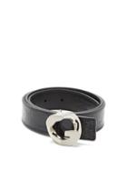 Matchesfashion.com Givenchy - G-chain Crocodile-effect Leather Belt - Womens - Black