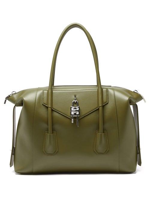 Ladies Bags Givenchy - Antigona Soft Medium Leather Bag - Womens - Khaki