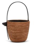 Matchesfashion.com Cesta Collective - Leather Handle Sisal Basket Bag - Womens - Brown Multi