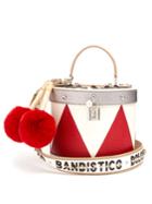 Dolce & Gabbana Drum Fur-trimmed Leather Shoulder Bag