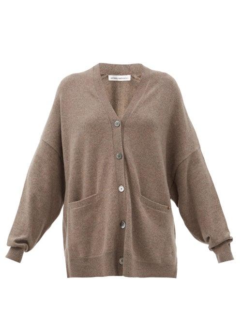 Matchesfashion.com Extreme Cashmere - Tokio Stretch-cashmere Cardigan - Womens - Mid Brown